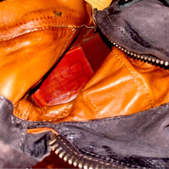 A.S. 98 Women’s Black dark brown Leather Ankle Boots with Zipper Detail size 5.5 - Picture 3 of 16